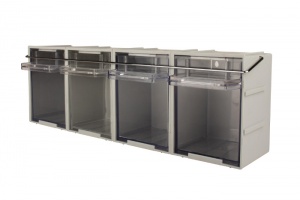 Rhino Tilt Bin Van Storage with Retaining Bar - RTB2BAR